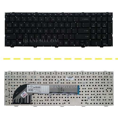 کیبرد لپ تاپ اچ پی ProBook 4540 مشکی-اینترکوچک بدون فریم