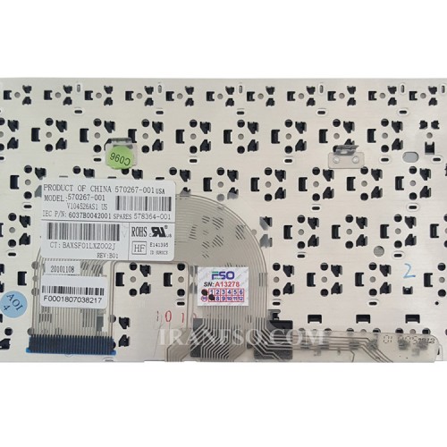 کیبرد لپ تاپ اچ پی Mini 5101 مشکی-اینترکوچک بدون فریم