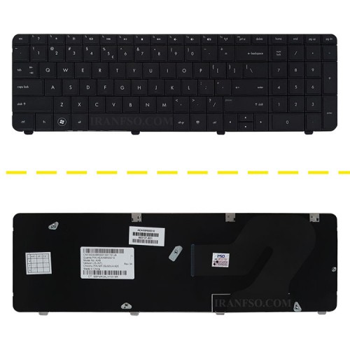 کیبرد لپ تاپ اچ پی Compaq G72-CQ72 مشکی