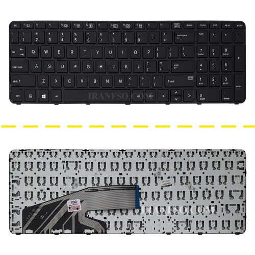 کیبرد لپ تاپ اچ پی Probook 450-G3 مشکی-اینترکوچک بافریم