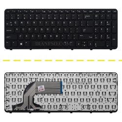 کیبرد لپ تاپ اچ پی ProBook 350-G2 مشکی-اینترکوچک با فریم