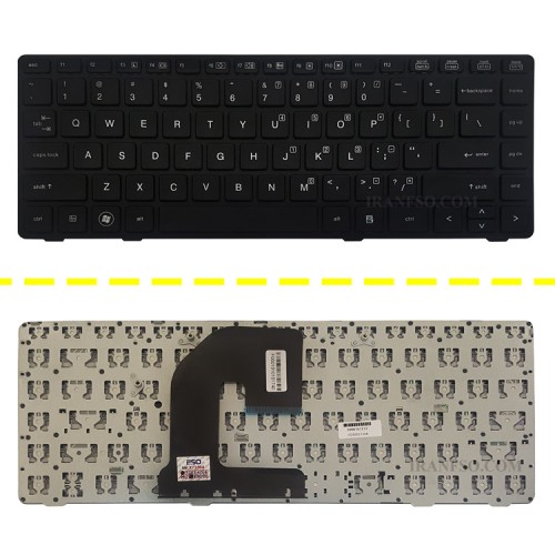 کیبرد لپ تاپ اچ پی EliteBook 8460B-6460B مشکی-بدون موس با فریم