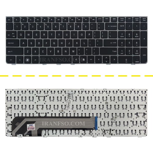 کیبرد لپ تاپ اچ پی ProBook 4530 مشکی-بافریم نوک مدادی