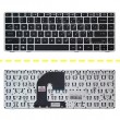 کیبرد لپ تاپ اچ پی EliteBook 8460B-6460B مشکی-بدون موس با فریم نقره ای