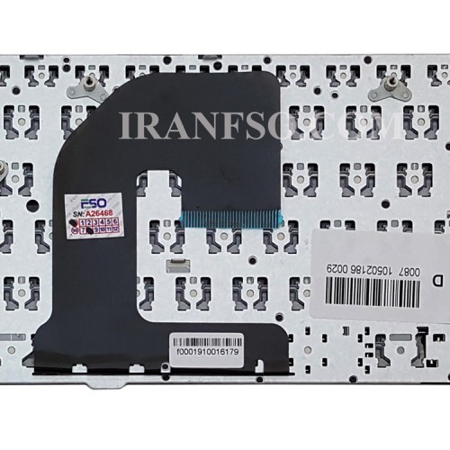 کیبرد لپ تاپ اچ پی EliteBook 8460B-6460B مشکی-بدون موس با فریم نقره ای
