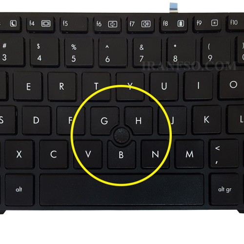 کیبرد لپ تاپ اچ پی EliteBook 8560P مشکی-با موس و فریم
