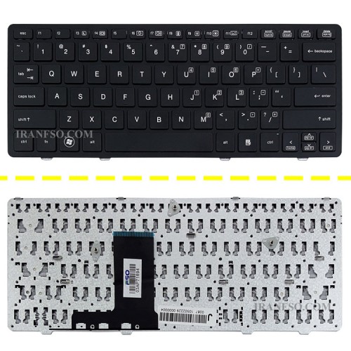 کیبرد لپ تاپ اچ پی EliteBook 2560 مشکی بافریم مشکی