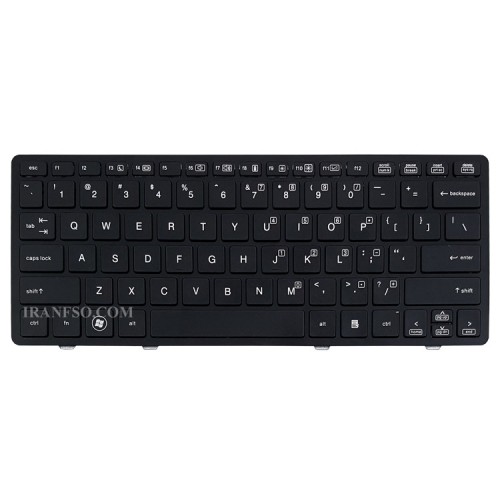 کیبرد لپ تاپ اچ پی EliteBook 2560 مشکی بافریم مشکی