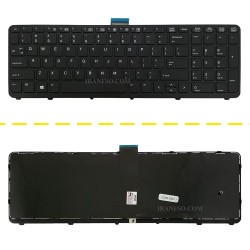 کیبرد لپ تاپ اچ پی ZBook 15-G1_15-G2 مشکی-بدون موس بافریم