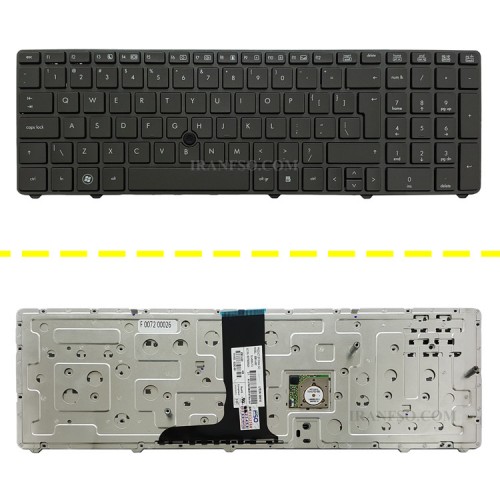 کیبرد لپ تاپ اچ پی EliteBook 8770W مشکی-با موس-با فریم