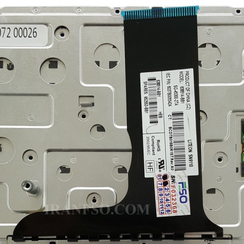 کیبرد لپ تاپ اچ پی EliteBook 8770W مشکی-با موس-با فریم
