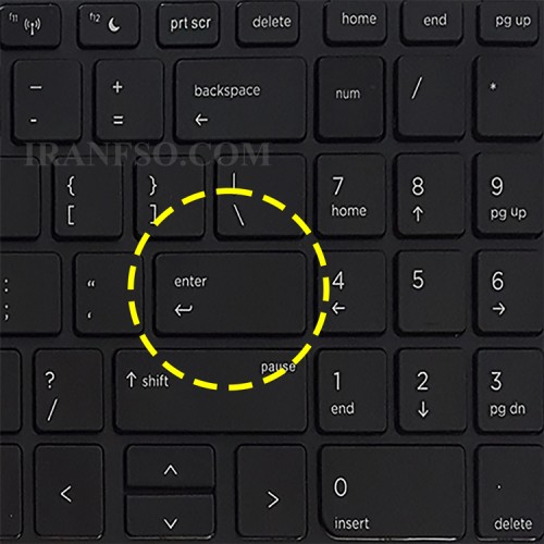کیبرد لپ تاپ اچ پی ProBook 650 G4 مشکی-با فریم