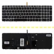کیبرد لپ تاپ اچ پی EliteBook 850 G3_755 G3 مشکی-با موس با بک لایت-با فریم نقره ای