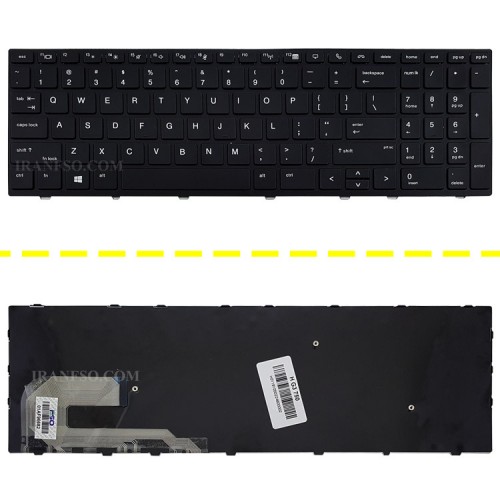 کیبرد لپ تاپ اچ پی EliteBook 750 G3 مشکی-بدون بک لایت-با فریم