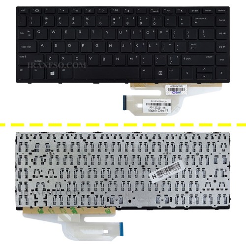 کیبرد لپ تاپ اچ پی ProBook 440 G5 مشکی-با فریم