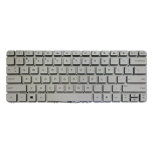 کیبرد لپ تاپ اچ پی Spectre X360 13-4000 نقره ای-اینترکوچک-بدون بک لایت-بدون فریم