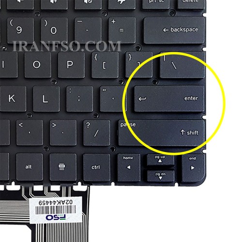 کیبرد لپ تاپ اچ پی Spectre X360 13-4000 نوک مدادی-اینترکوچک-بدون فریم