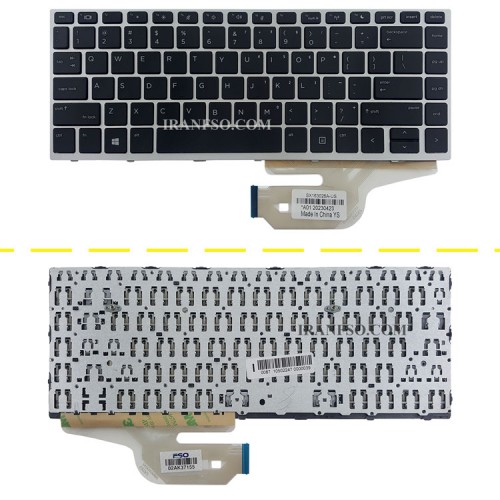 کیبرد لپ تاپ اچ پی ProBook 440 G5 مشکی-با فریم نقره ای
