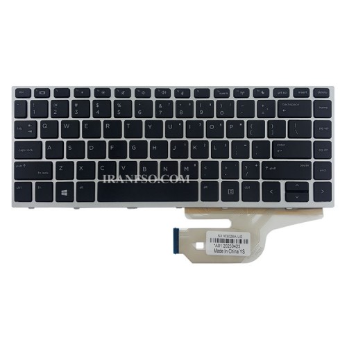 کیبرد لپ تاپ اچ پی ProBook 440 G5 مشکی-با فریم نقره ای