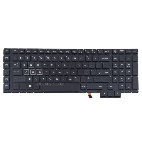 کیبرد لپ تاپ اچ پی Omen 17-AN_RGB مشکی با بک لایت-بدون فریم