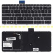 کیبرد لپ تاپ اچ پی EliteBook Folio 1030 G1 مشکی-اینتر کوچک-با بک لایت-با فریم نقره ای