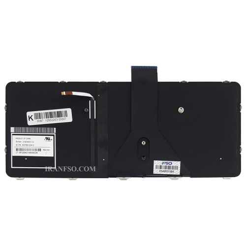 کیبرد لپ تاپ اچ پی EliteBook Folio 1030 G1 مشکی-اینتر کوچک-با بک لایت-با فریم نقره ای