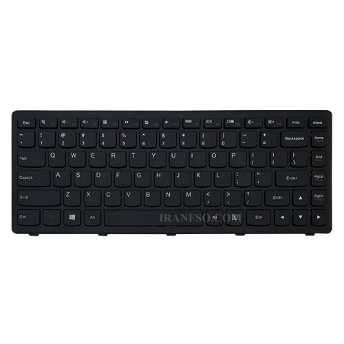 کیبرد لپ تاپ لنوو IdeaPad Z410-S410 مشکی-بافریم فلت صاف