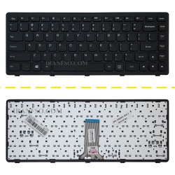 کیبرد لپ تاپ لنوو IdeaPad Z410-S410 مشکی-بافریم فلت صاف