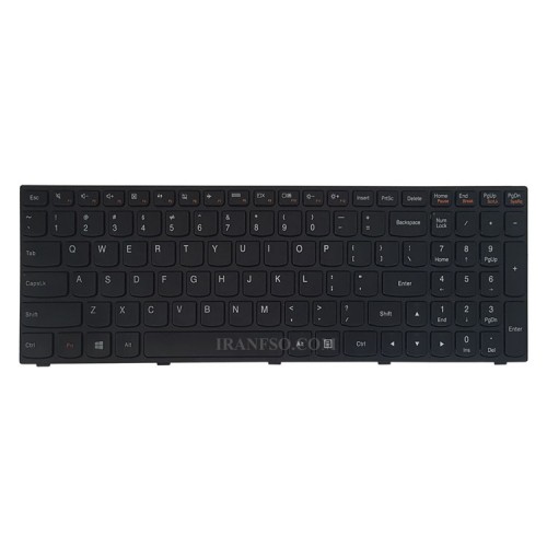 کیبرد لپ تاپ لنوو IdeaPad G50-70 مشکی-بدون بک لایت-با فریم