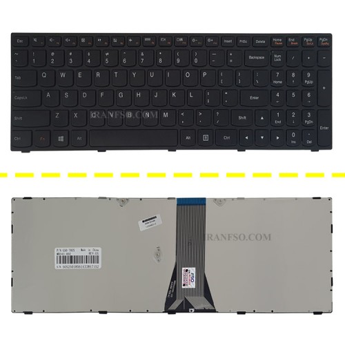کیبرد لپ تاپ لنوو IdeaPad G50-70 مشکی-بدون بک لایت-با فریم