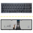 کیبرد لپ تاپ لنوو IdeaPad Z510 مشکی-با بک لایت-با فریم نقره ای
