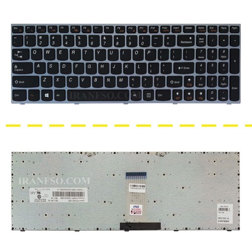 کیبرد لپ تاپ لنوو IdeaPad B5400 مشکی-با فریم آبی