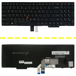 کیبرد لپ تاپ لنوو Thinkpad E531-E540-W540 مشکی-با موس-با فریم