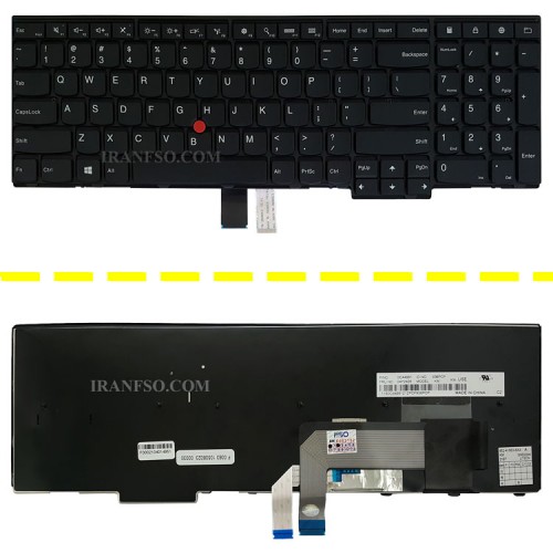 کیبرد لپ تاپ لنوو Thinkpad E531 مشکی-با موس-با فریم