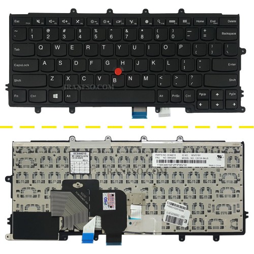 کیبرد لپ تاپ لنوو ThinkPad X240 مشکی-باموس-با فریم