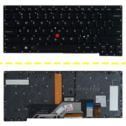کیبرد لپ تاپ لنوو Thinkpad S440_Refurbished مشکی-باموس-با بک لایت-بدون فریم