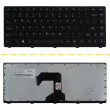 کیبرد لپ تاپ لنوو IdeaPad S410 مشکی-با فریم فلت کج
