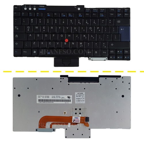 کیبرد لپ تاپ لنوو ThinkPad T60 مشکی-باموس