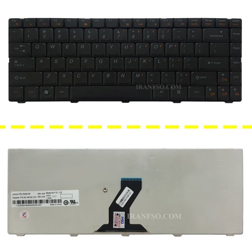 کیبرد لپ تاپ لنوو IdeaPad B450 مشکی