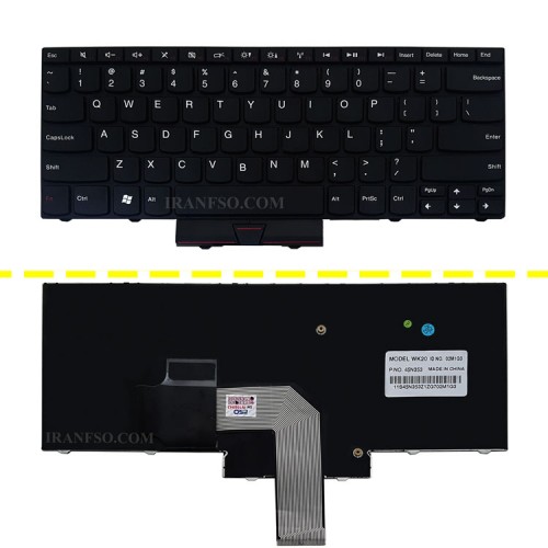 کیبرد لپ تاپ لنوو ThinkPad Edge E420 مشکی-بافریم