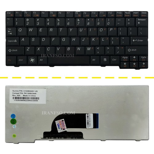 کیبرد لپ تاپ لنوو IdeaPad Mini S10-2 مشکی