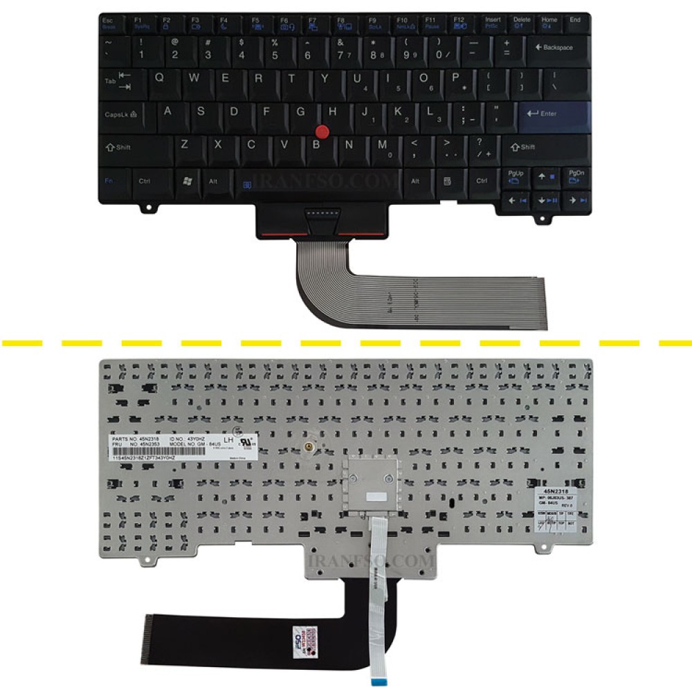 کیبرد لپ تاپ لنوو ThinkPad SL410-SL510 مشکی-با موس - کامپیوتر افق