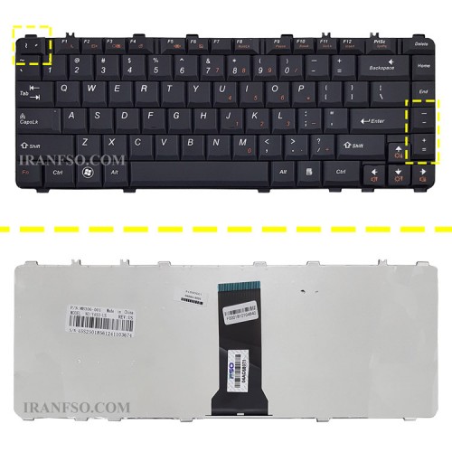 کیبرد لپ تاپ لنوو IdeaPad Y550