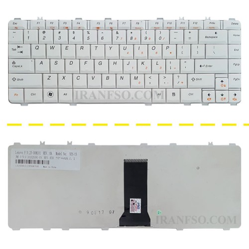کیبرد لپ تاپ لنوو IdeaPad Y550 سفید