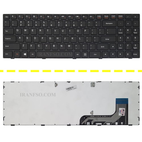 کیبرد لپ تاپ لنوو IdeaPad 100 با فریم