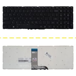 کیبرد لپ تاپ لنوو IdeaPad 500 مشکی-اینترکوچک بدون فریم