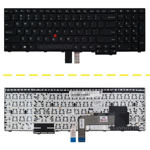 کیبرد لپ تاپ لنوو ThinkPad E550-E560 مشکی-با موس-بافریم