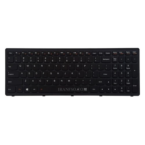 کیبرد لپ تاپ لنوو Ideapad Flex2-15D AMD مشکی-با بک لایت-با فریم
