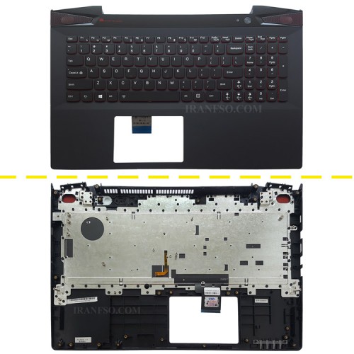 کیبرد لپ تاپ لنوو IdeaPad Y50-70 مشکی-باقاب C-با بک لایت