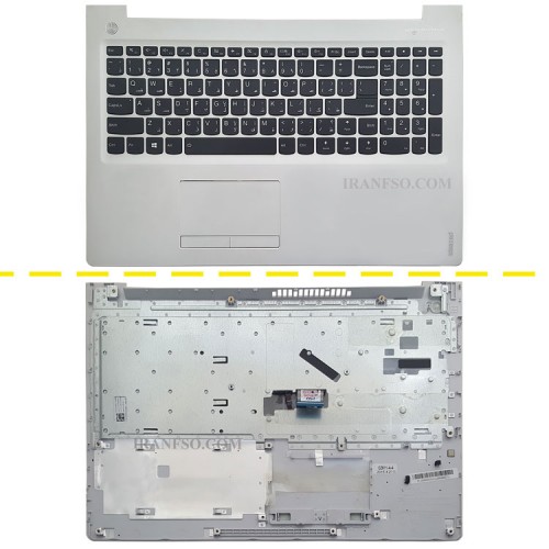 کیبرد لپ تاپ لنوو Ideapad IP510 مشکی با قاب C نقره ای